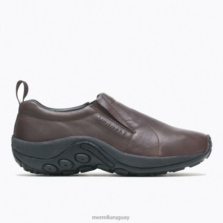 cuero mocasín de la jungla 2 (j84987) zapatos 44824687 Café exprés hombres Merrell