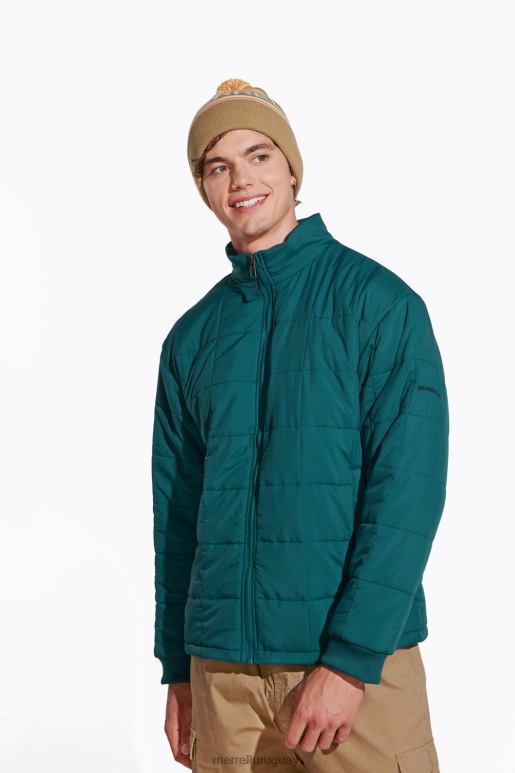 chaqueta aislante para terreno (jmf26569-325) ropa 44824695 musgo marino hombres Merrell