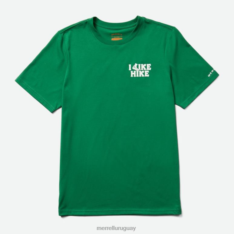 como camiseta de caminata (jms26334-320) ropa 44824691 abundante verde hombres Merrell
